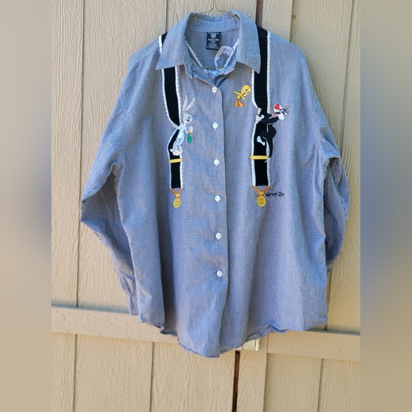 Warner Brothers Looney Tunes Button Down Shirt - Picture 1 of 11